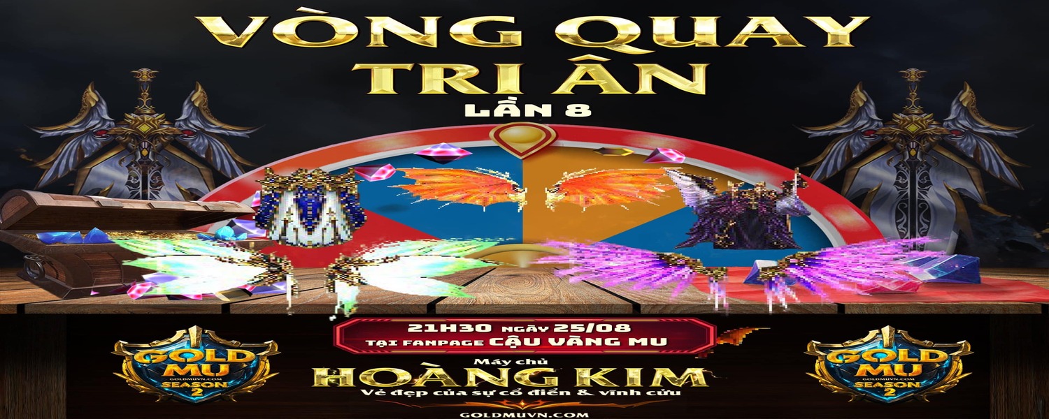 Công Bố Giải Thưởng Vòng Quay Tri Ân Donate Lần 8